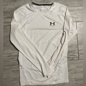 Large Under Armour Heat Gear compression shirt - white